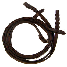Load image into Gallery viewer, PRO-TRAINER RUBBER LINED CONTINENTAL REINS 5/8&quot; X 56&quot;
