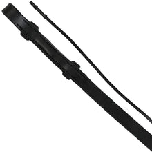 Load image into Gallery viewer, EXSELLE ELITE SMOOTH CURB PLAIN LEATHER REINS 1/2&quot; X 56&quot;
