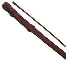 Load image into Gallery viewer, EXSELLE ELITE SMOOTH CURB PLAIN LEATHER REINS 1/2&quot; X 56&quot;
